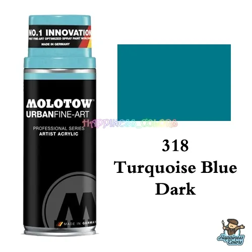 UFA Artist Acrylic Spray 400ML - Turquoise Blue Dark