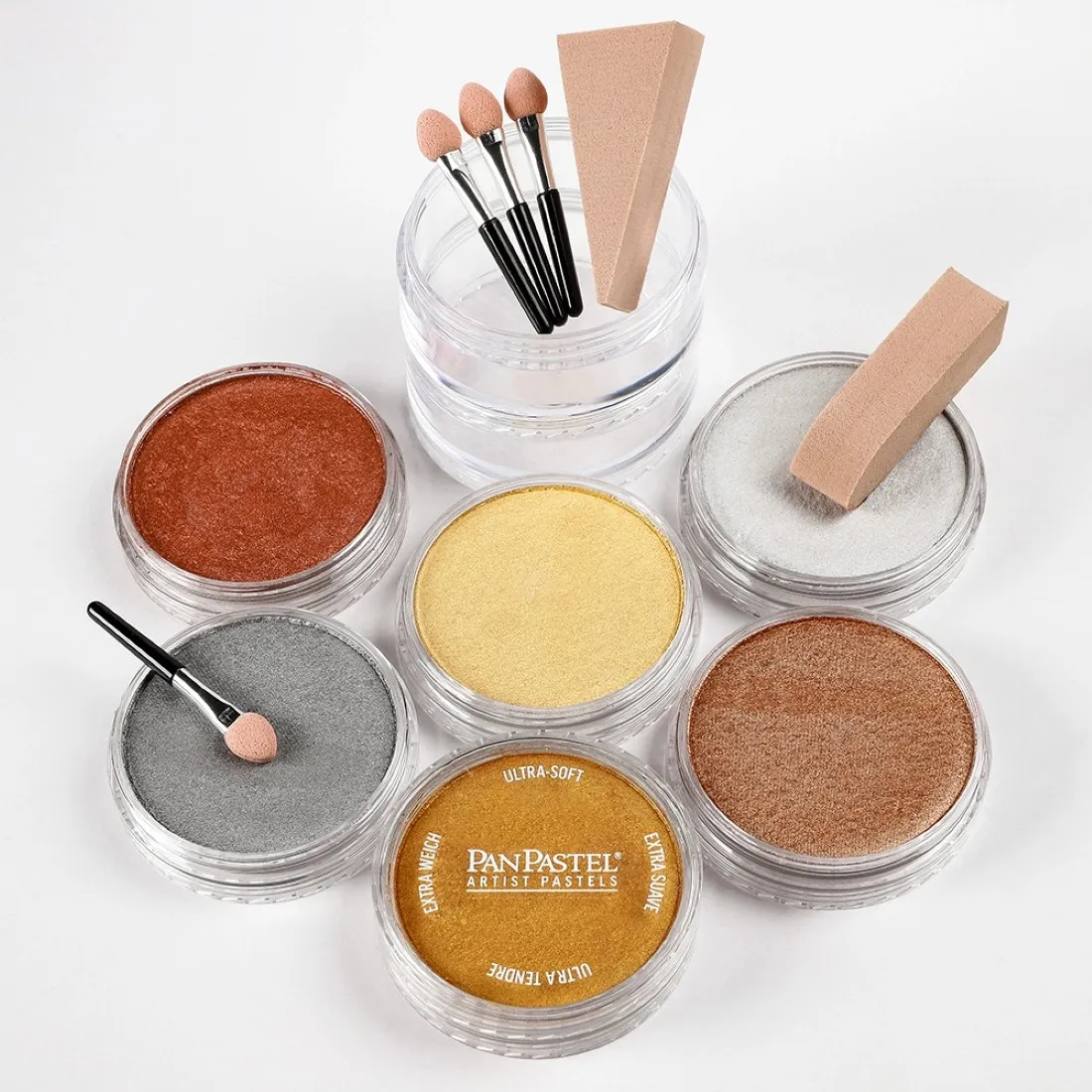 بان باستيل ميتاليك 6 ألوان بدون باليت