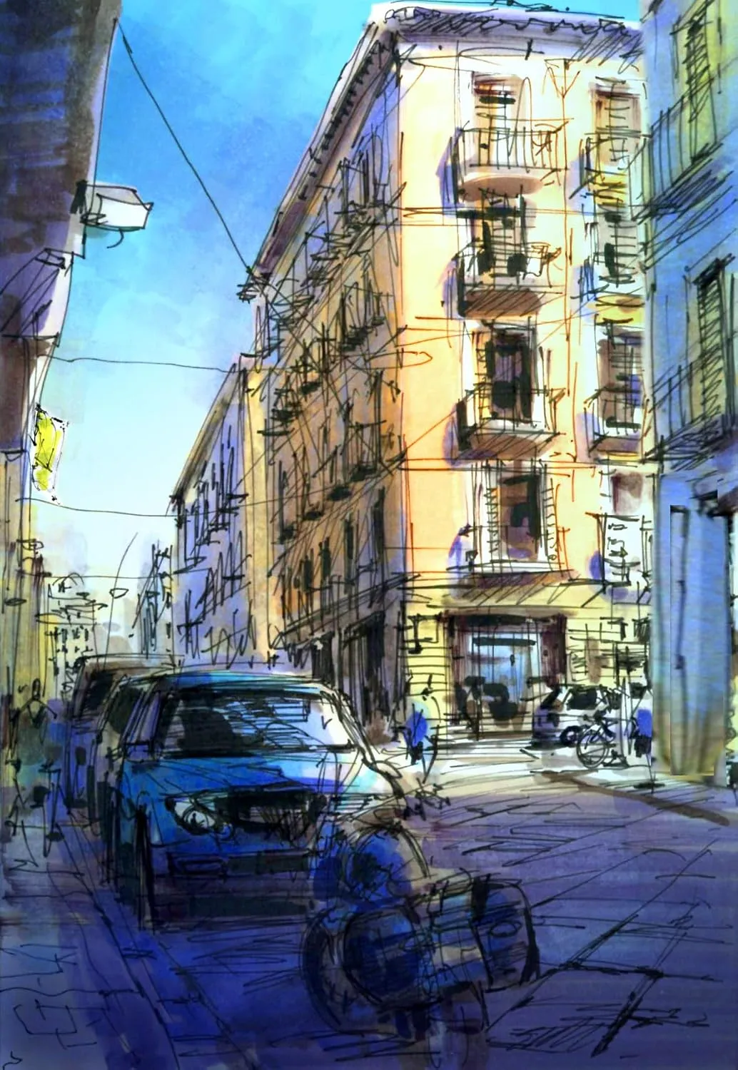 رسمة بألوان كوبيك سكتش