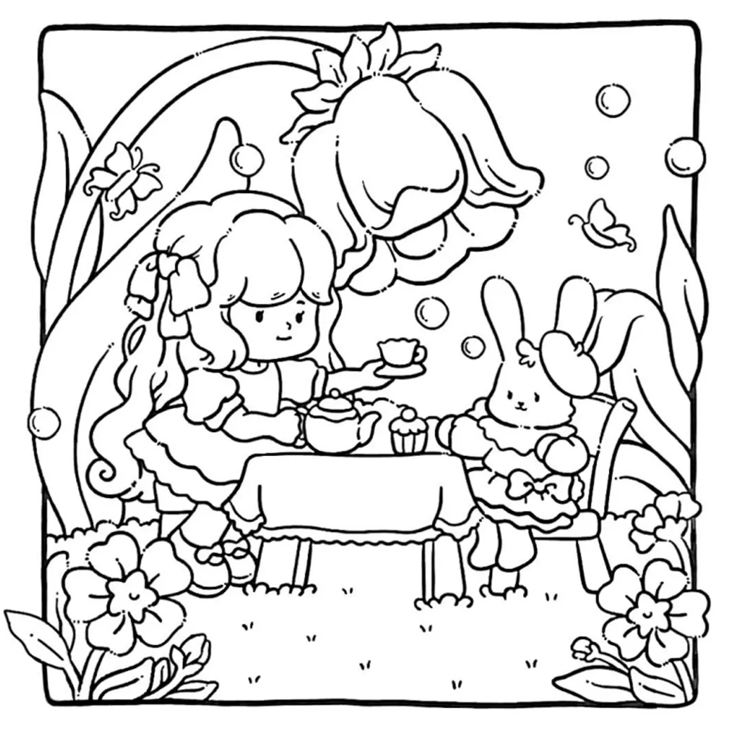 كتاب Mesmerize Cute and Cozy Coloring Book الجزء الأول