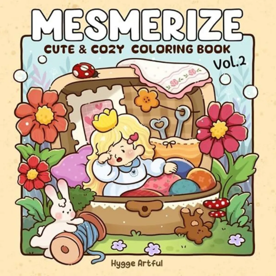 كتاب Mesmerize Cute and Cozy Coloring Book الجزء الثاني