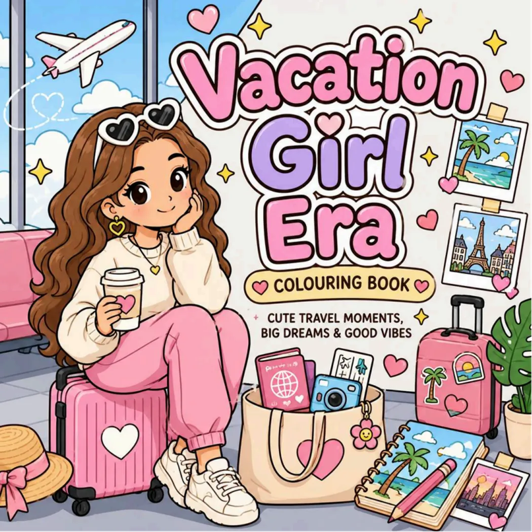 كتاب التلوين Vacation Girl Era