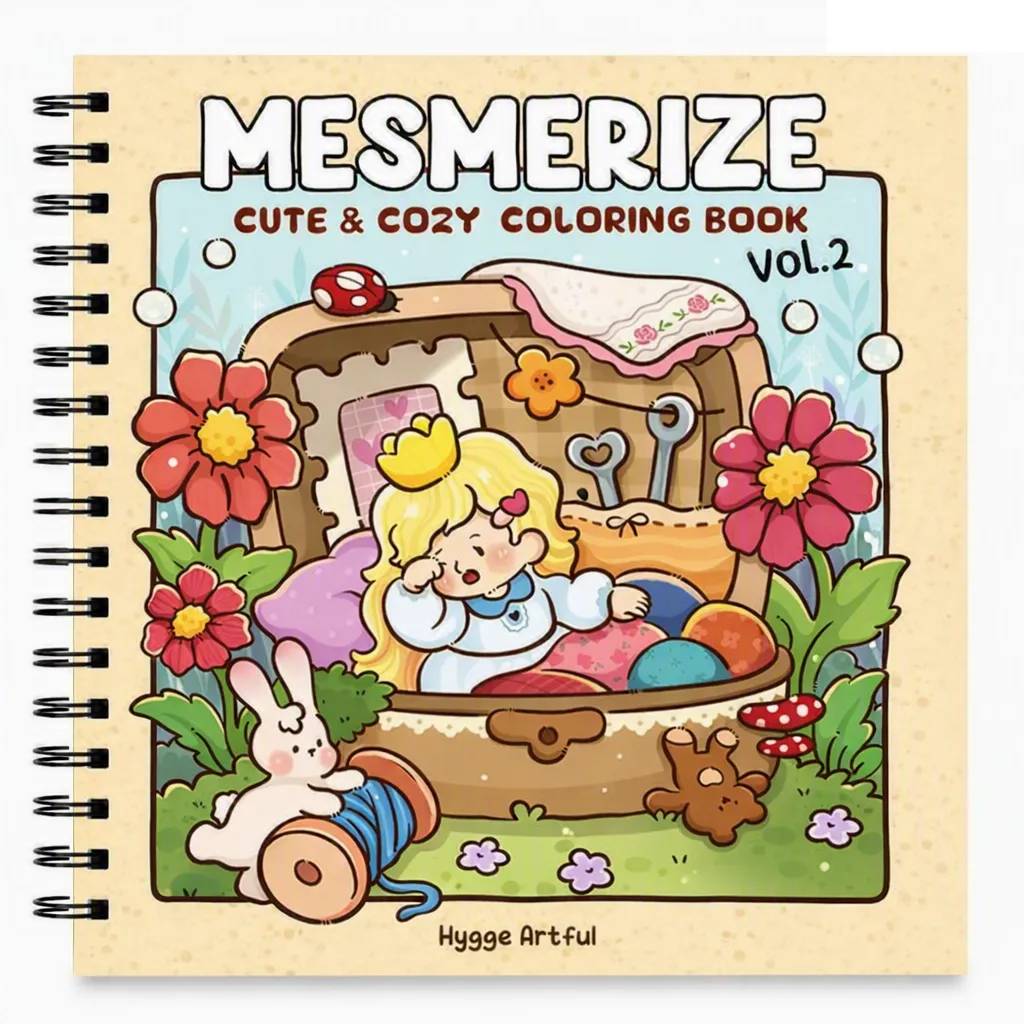كتاب تلوين  Mesmerize Cute and Cozy  الجزء الثاني