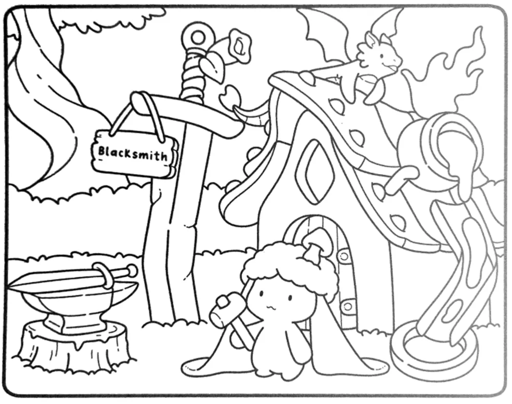 كتاب التلوين: The Bloomfolk Enchanted Kingdom