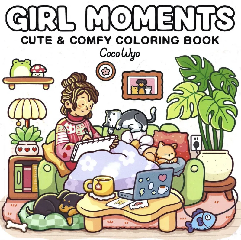 كتاب التلوين Gril Moments الجزء الأول
