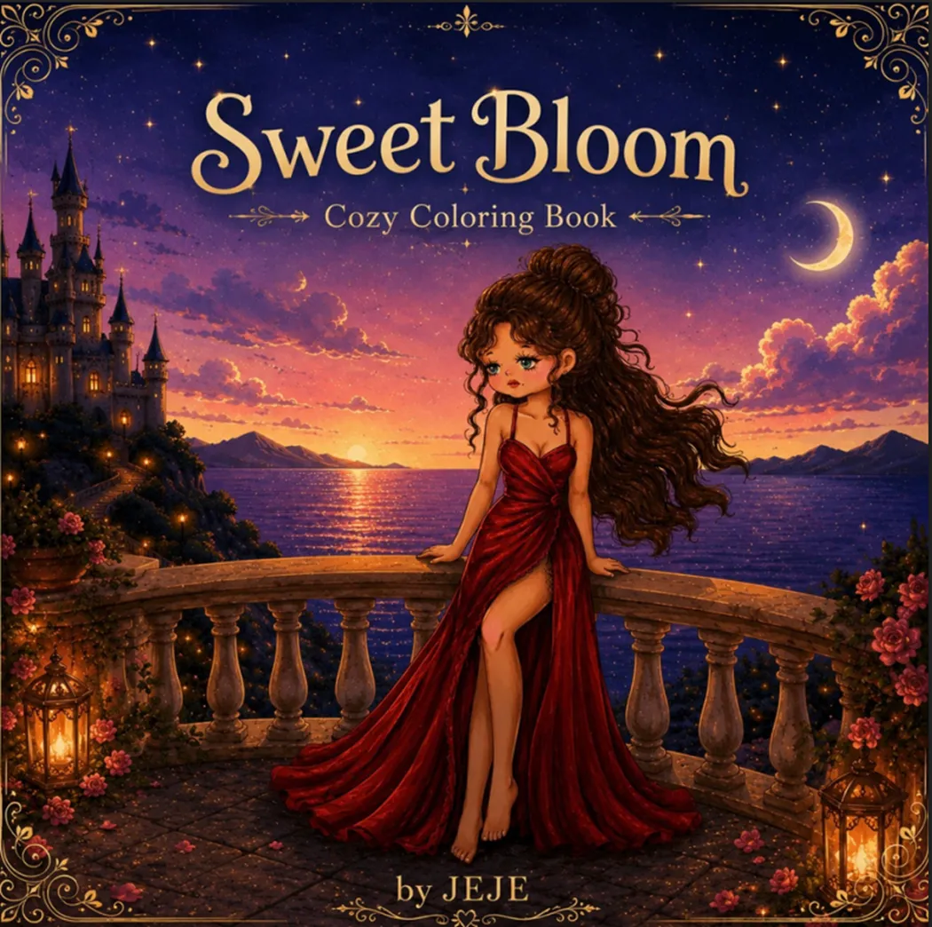 كتاب التلوين Sweet Bloom