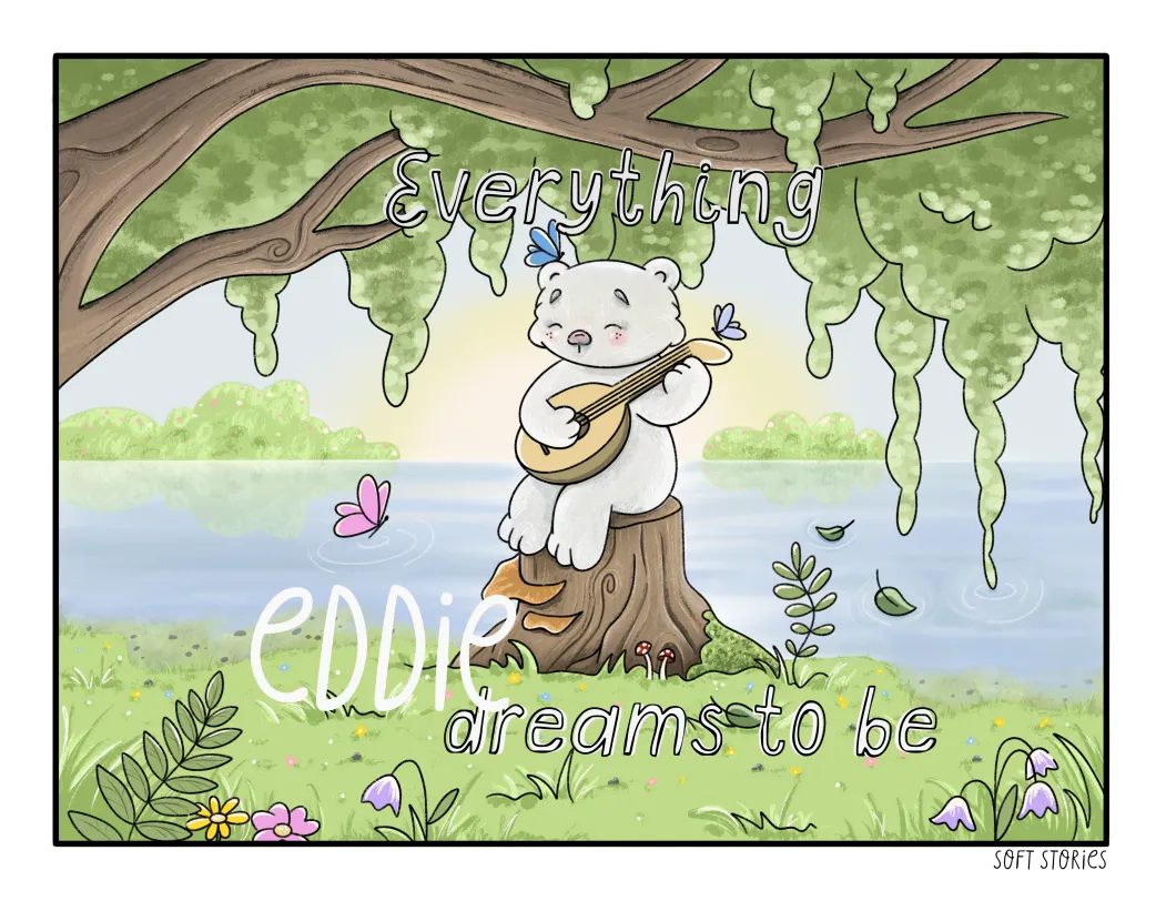 كتاب التلوين Eddie Dreams to be
