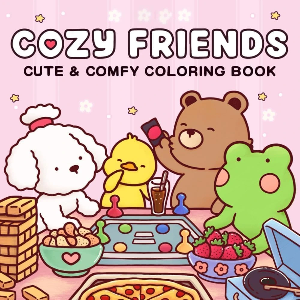 كتاب تلوين الحيوانات اللطيفة Cozy Frinds