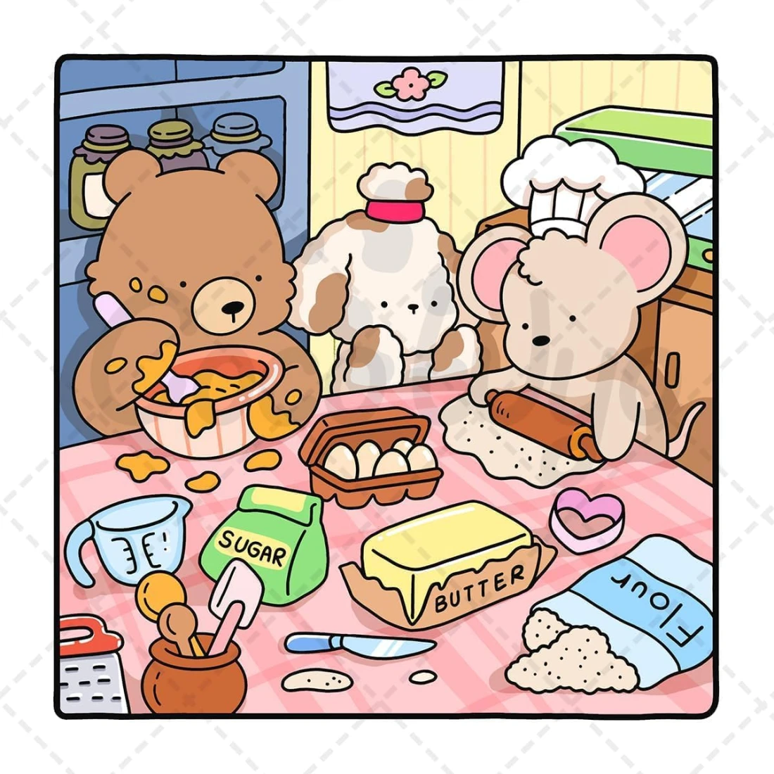 كتاب تلوين الحيوانات اللطيفة Cozy Frinds