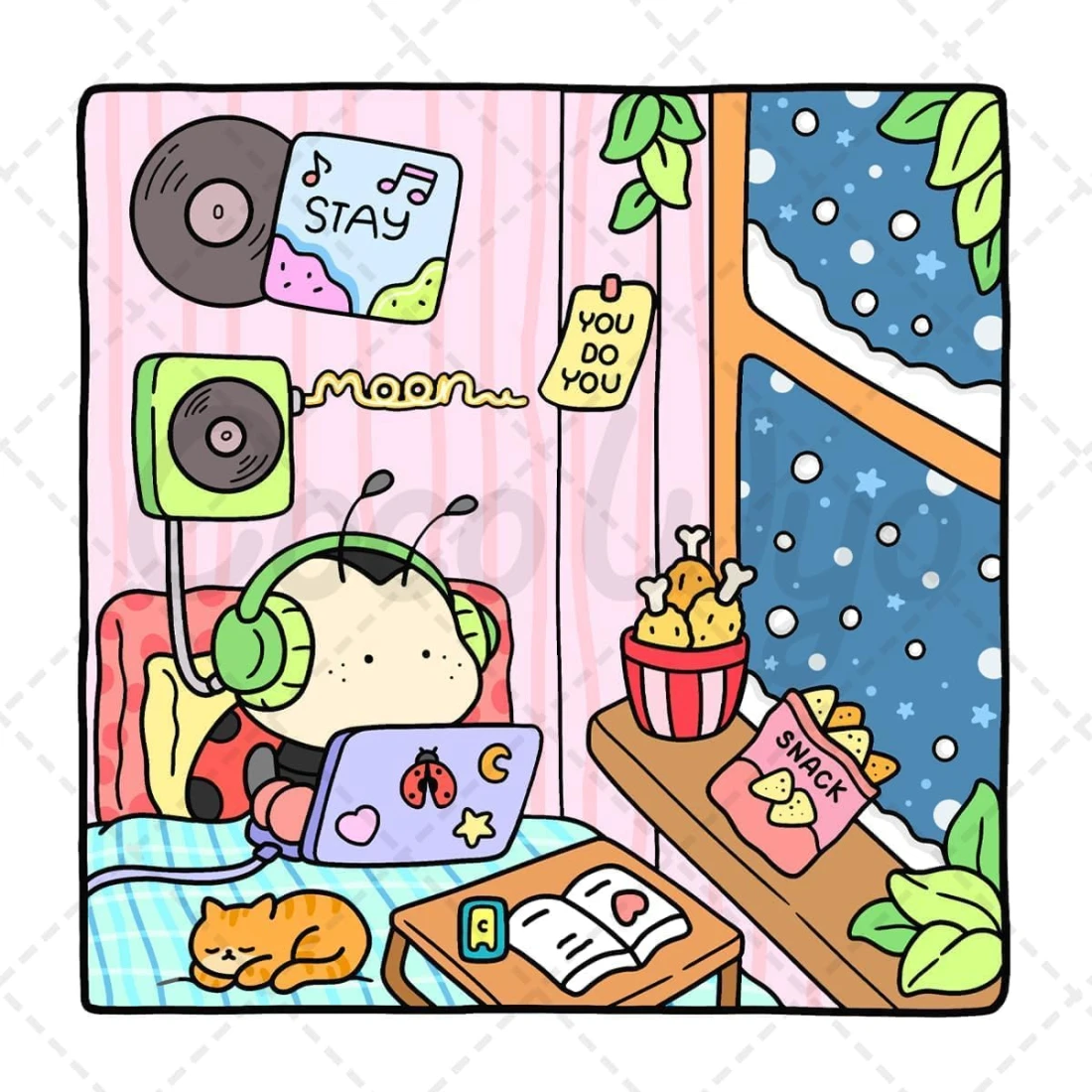 كتاب تلوين الحيوانات اللطيفة Cozy Frinds