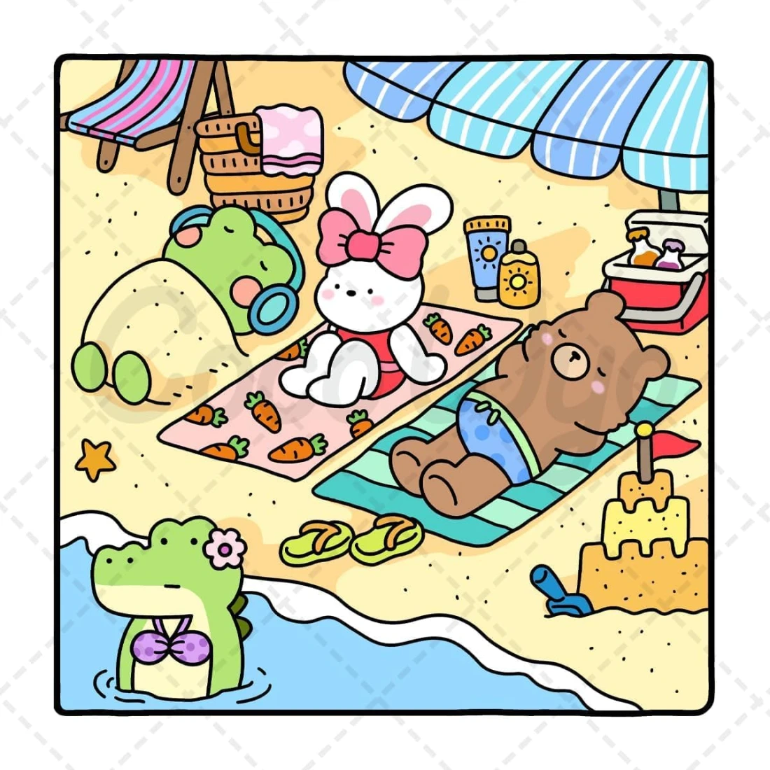 كتاب تلوين الحيوانات اللطيفة Cozy Frinds