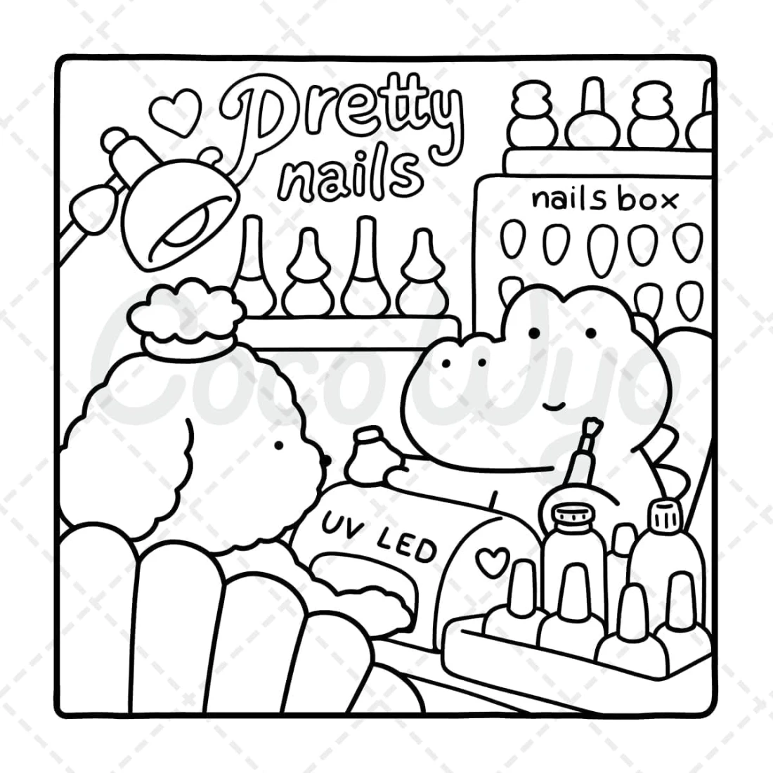 كتاب تلوين الحيوانات اللطيفة Cozy Frinds