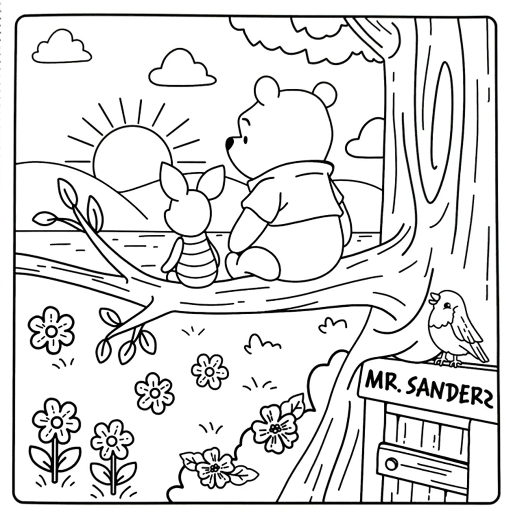 كتاب التلوين دينزي Winnie the Pooh