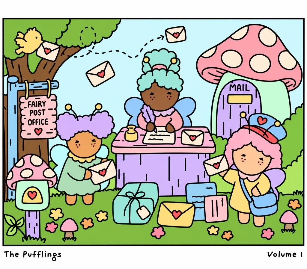 كتاب التلوين The Pufflings الجزء الأول