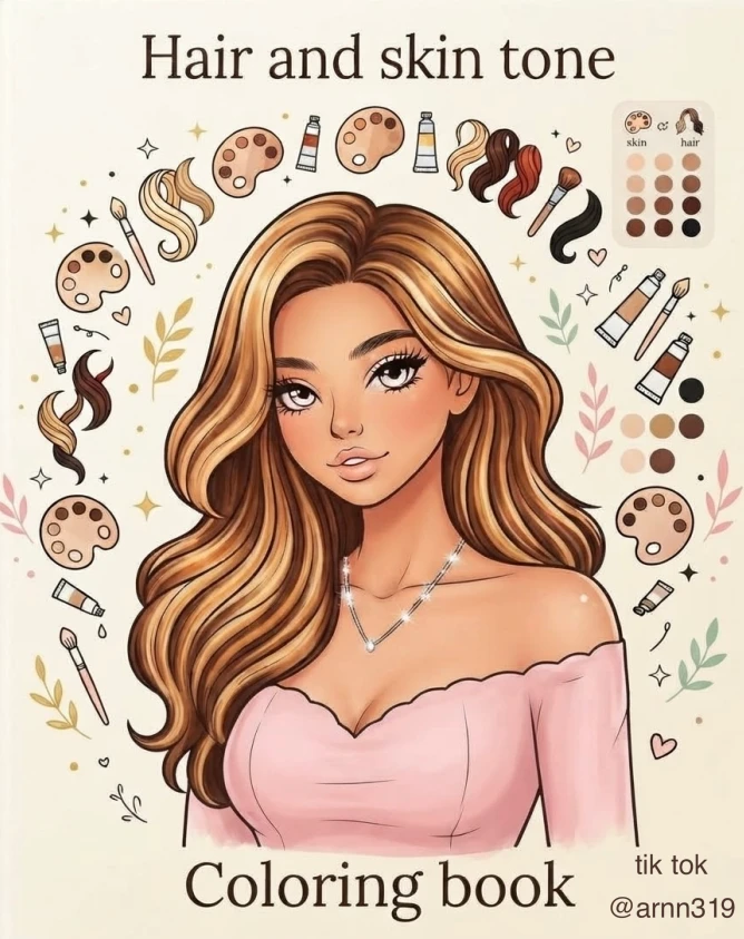 كتاب التلوين : الشعر والبشرة