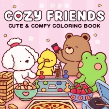 كتاب تلوين الحيوانات اللطيفة Cozy Frinds